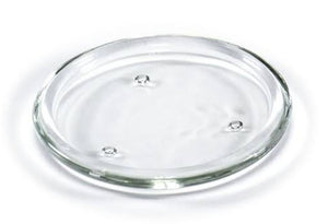 6" Glass Pillar Dish