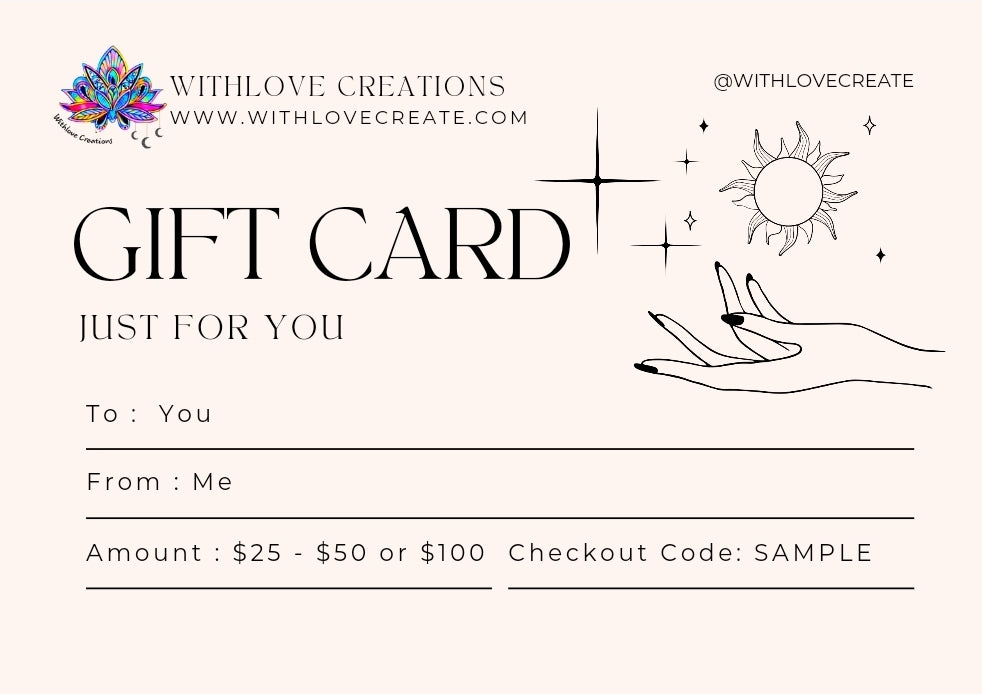 Withlove Creations Gift Voucher
