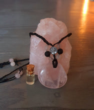 Load image into Gallery viewer, Rose Quartz And Lava Diffuser Stone With Essential Oil