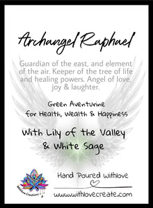 Archangel Intention Soy Candles with Gem Bracelets