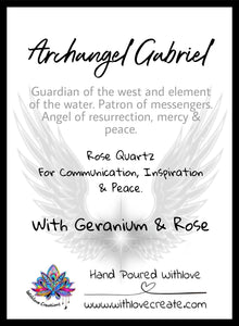 Archangel Intention Soy Candles with Gem Bracelets