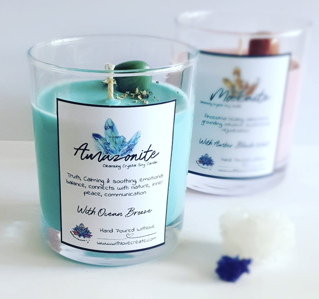Cleansing Crystal Soy Candle Range